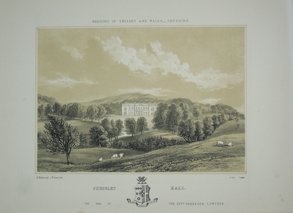 Shrigley Hall, the Seat of the Rev. Brabazon Lowther