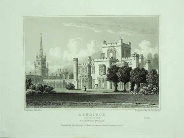 Ashridge, South Front, The Seat of The Right Hon Charlotte Catherine Anne Egerton