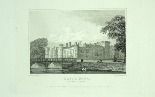 Deene Park, The Seat of Robert Brudenell,The Earl of Cardigan.