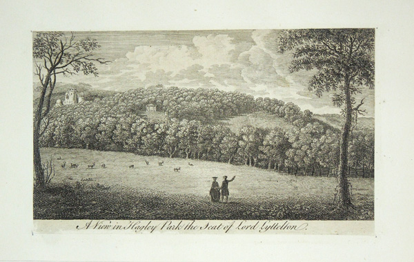Hagley Park (a view in), The Seat of Lord Lyttelton