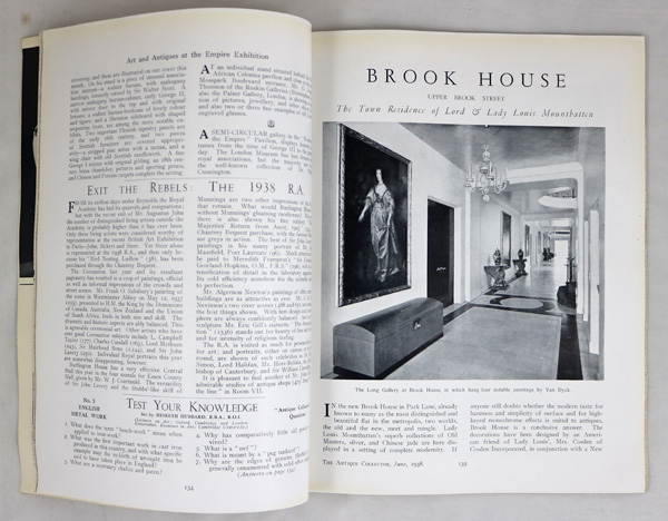 Brook House, Upper Brook Street, Park Lane, London. The Town Residence of Lord and Lady Mountbatten